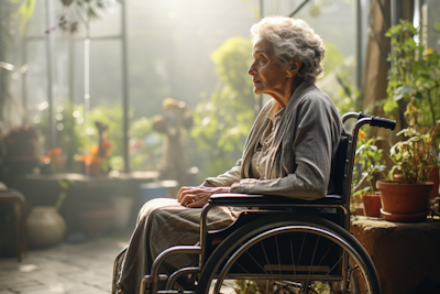 Retirement savings and future financial security planning illustration
